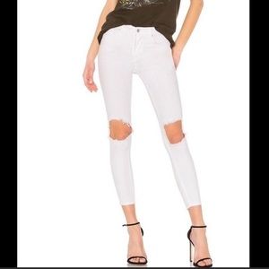 Free‎ People 27 Jean Busted Skinny White